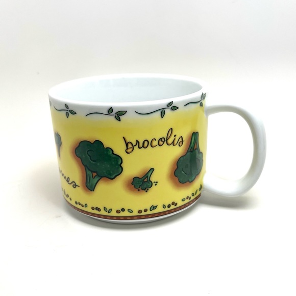 VINTAGE JOCHA MSC "BROCOLIS" SOUP CUP/ BOWL/ MUG LARGE -14 oz KITCHEN DECOR - Picture 8 of 8